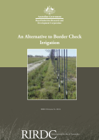 An Alternative to Border Check Irrigation Comparison of border check to drop tube centre pivot irrigation for lucerne irrigated An Alternative to Border Check Irrigation Comparison of border check to drop tube centre pivot irrigation for lucerne irrigated