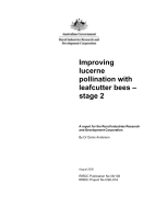 Improving Lucerne Pollination with Leafcutter Bees Stage 2